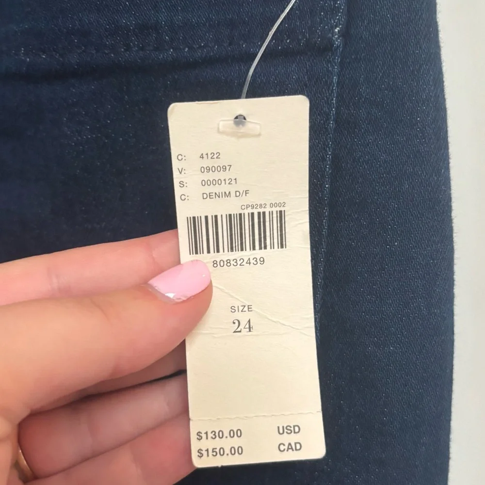 Anthropologie Navy Wide Leg Jeans - Picture 4 of 6